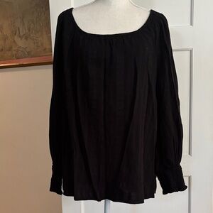 Terra & Sky Black Blouse